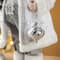 Glitzhome® 18" Faux Fur Christmas Frosty Santa Figurine
